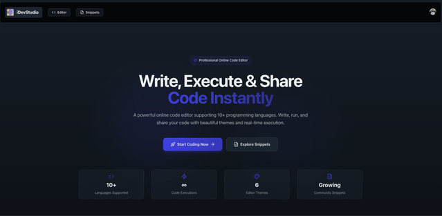 iDevStudio - Online Code Editor